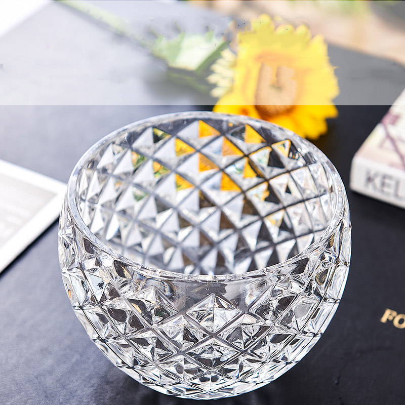 Tasse ronde en verre de cristal de 110 ml pour la décoration de la maison de whisky