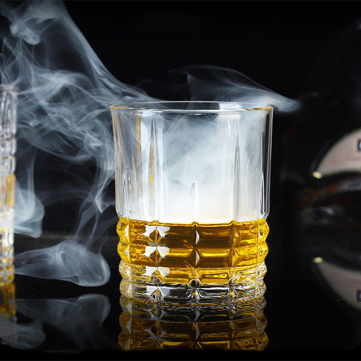 Tasses en verre à whisky de luxe en verre de 320 ml de KDG