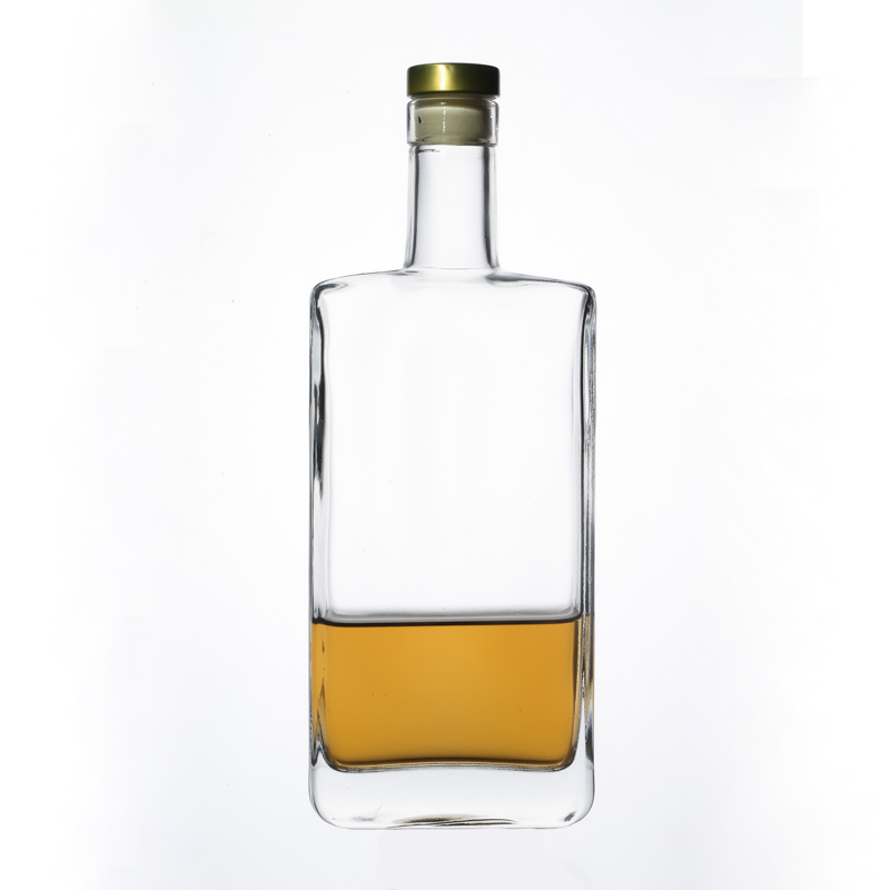 Bouteilles de vin en verre pour liqueur Vodka Whisky 500 ml avec couvercle en liège